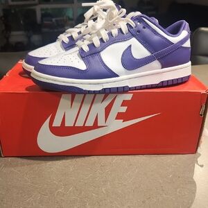 Nike Kids Violet and White Athletic Shoes